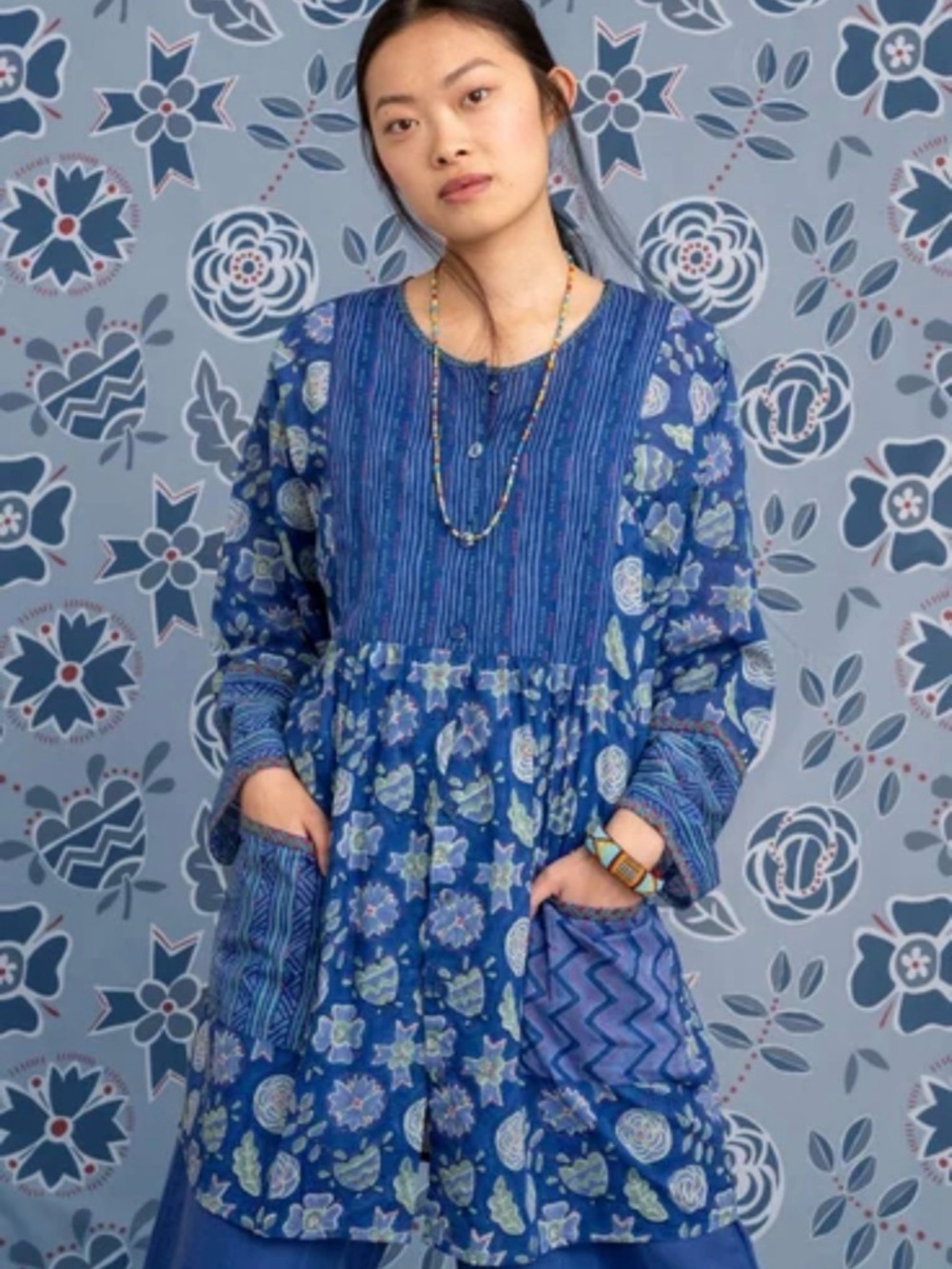 gudrunsjoden Amber" organic cotton smock  Tunic blouse